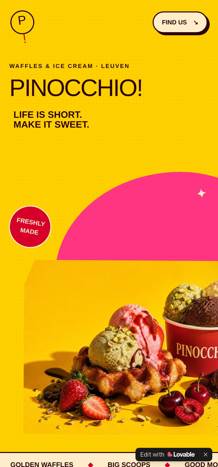 Pinocchio Waffles and Ice Cream 2 — Version mobile